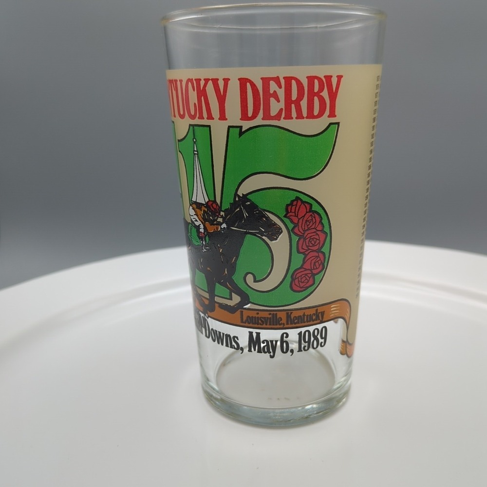 Official 115th Kentucky Derby‎ Glass Tumbler- May 6, 1989 Churchill Downs - Picture 16 of 16